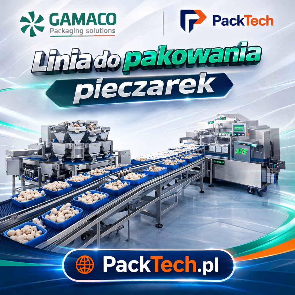 PackTech Linia do pakowania pieczarek