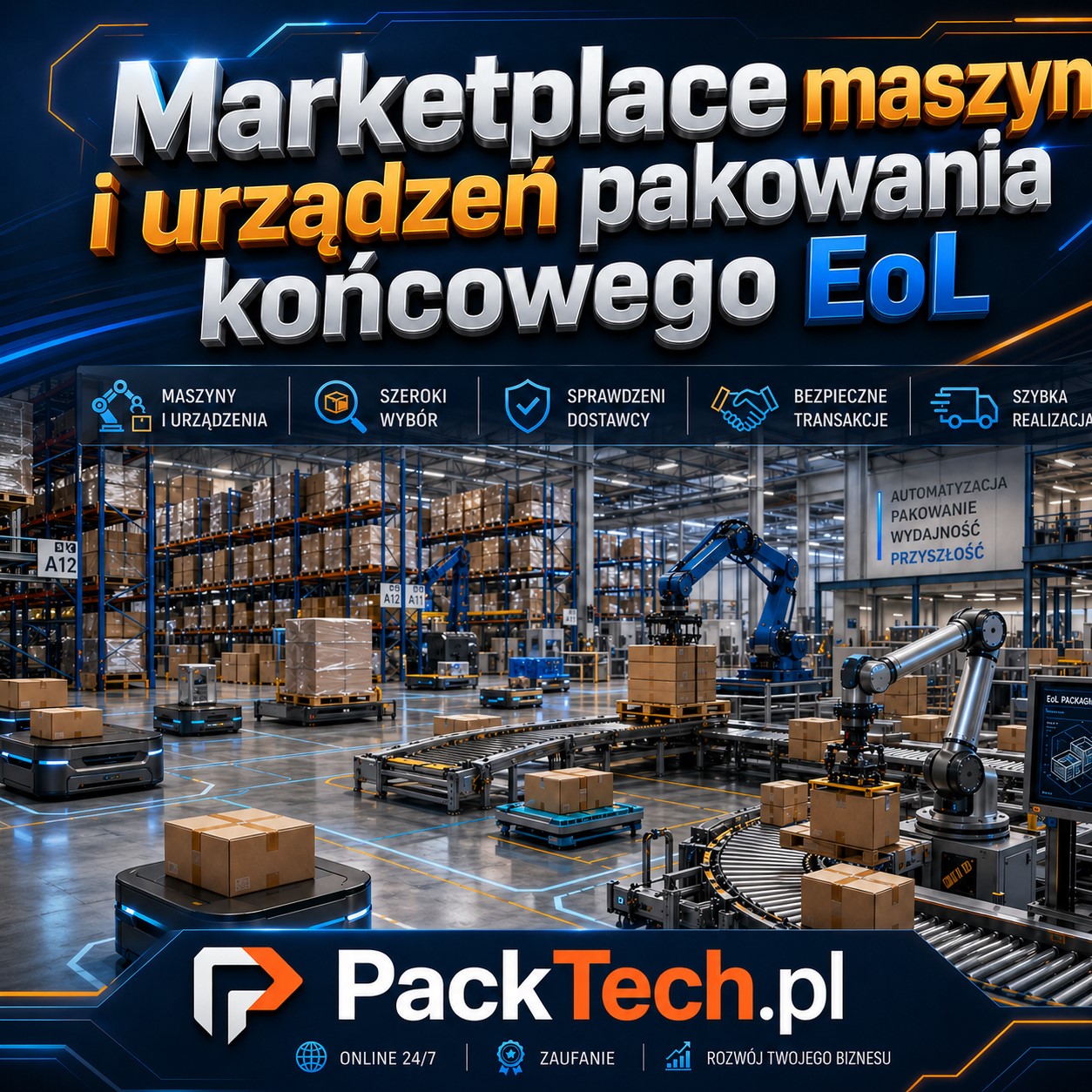 PackTech Marketplace maszyn i urządzeń pakowania końcowego EoL